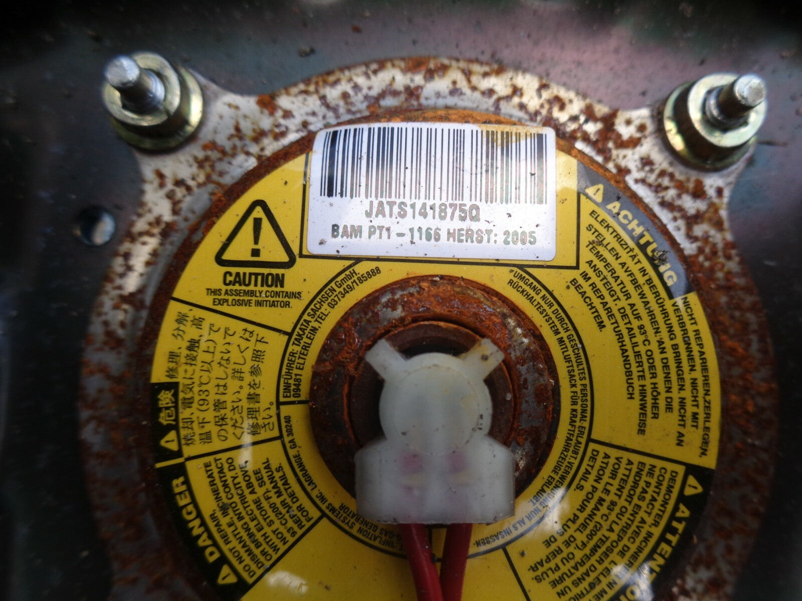 HONDA CIVIC MK7 STEERING WHEEL AIRBAG 77800S6D