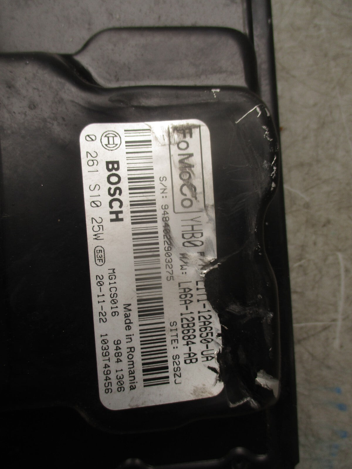 2021 FORD FIESTA MK8 1.0 PETROL ENGINE CONTROL MODULE ECU LA6A12B684