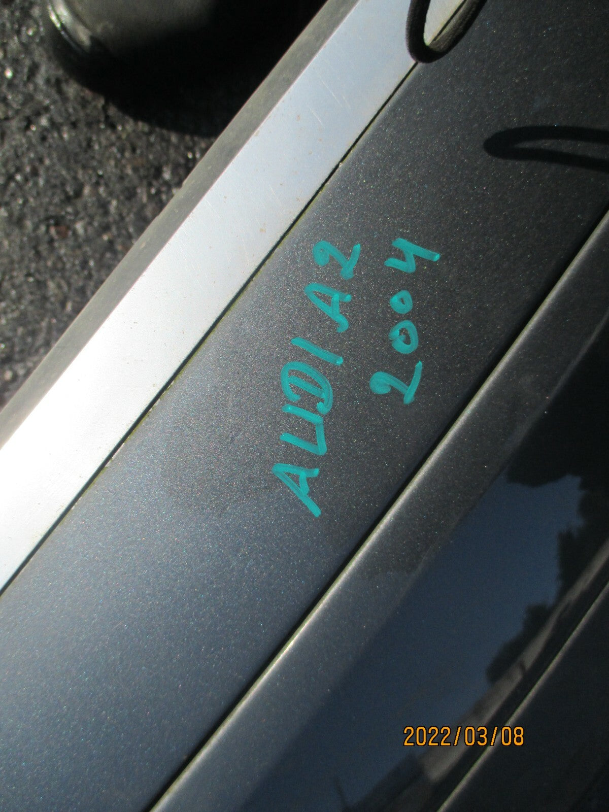 AUDI A2 8Z 2004 REAR BACK BUMPER GREY