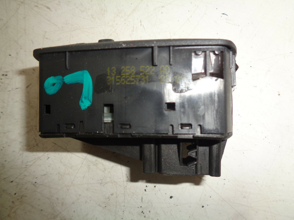 VAUXHALL CORSA D 2007 OSF DRIVER SIDE FRONT TWIN ELECTRIC WINDOW SWITCH 13258522