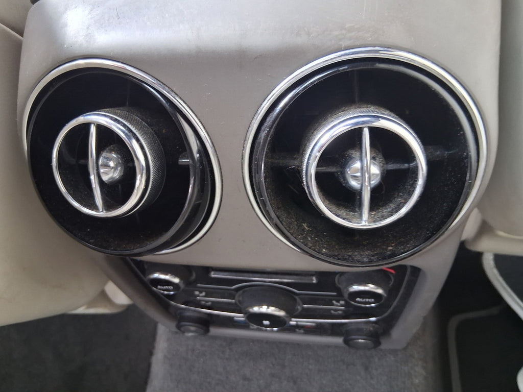 2012 JAGUAR XJ X351 REAR AC HEATER CLIMATE CONTROL PANEL WITH AIR VENTS