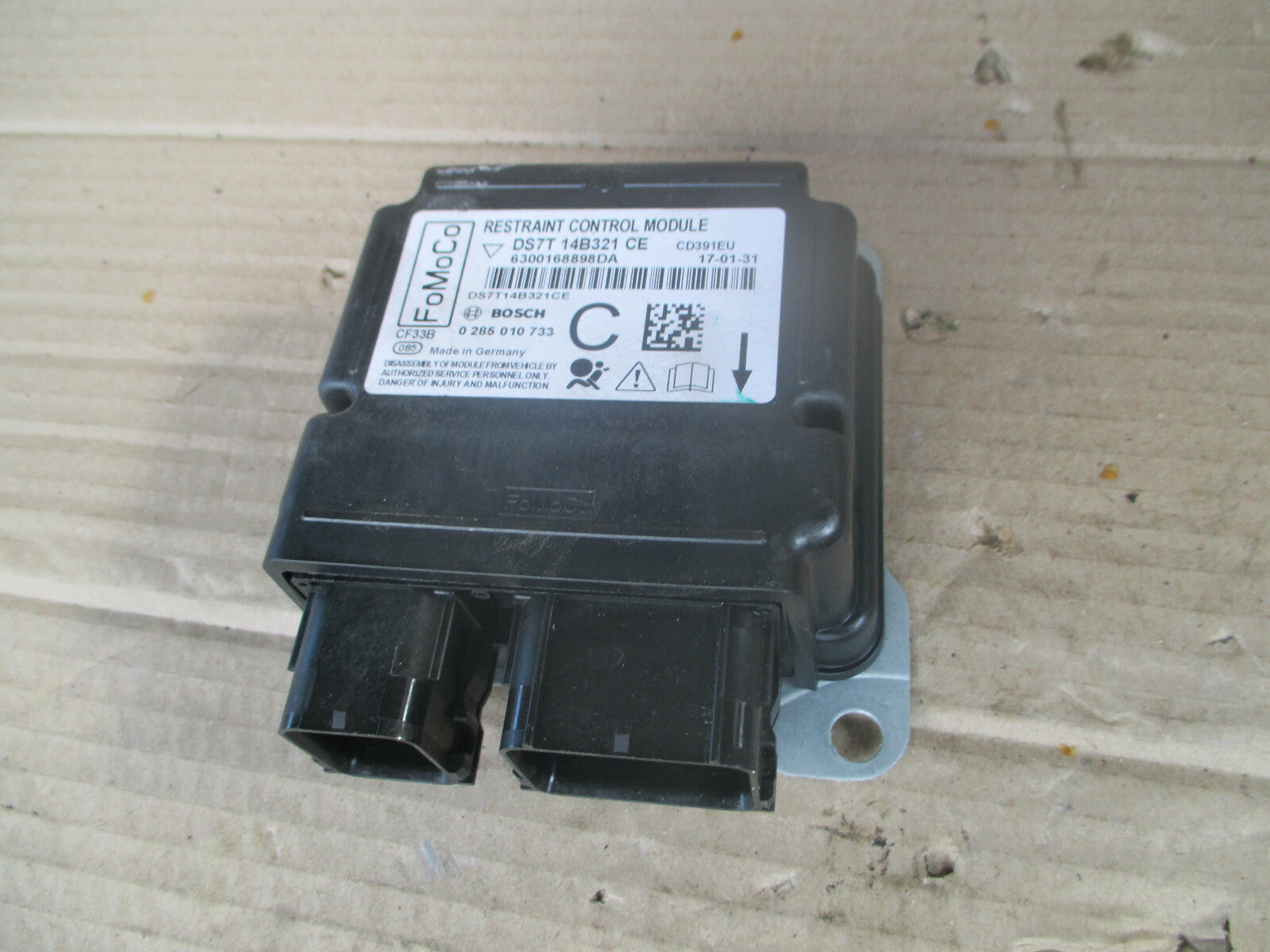FORD MONDEO MK5 2017 SAFETY BAG CONTROL MODULE UNIT DS7T14B321CE