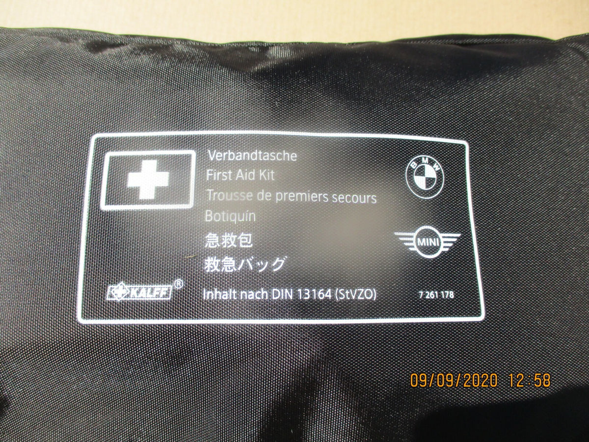 BMW 1 3 SERIES MINI 2018 COMPLETE BOOT FIRST AID EMERGENCY KIT PACK 7261178