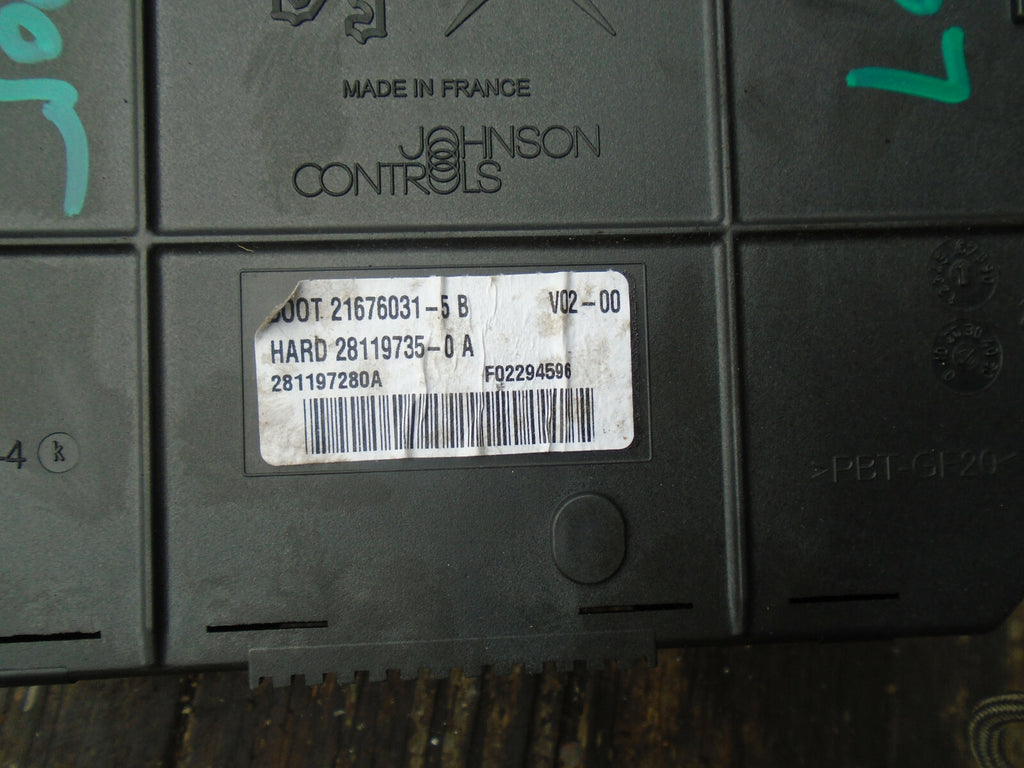 PEUGEOT 307 2005 ECU ENGINE CONTROL MODULE UNIT 281197280A