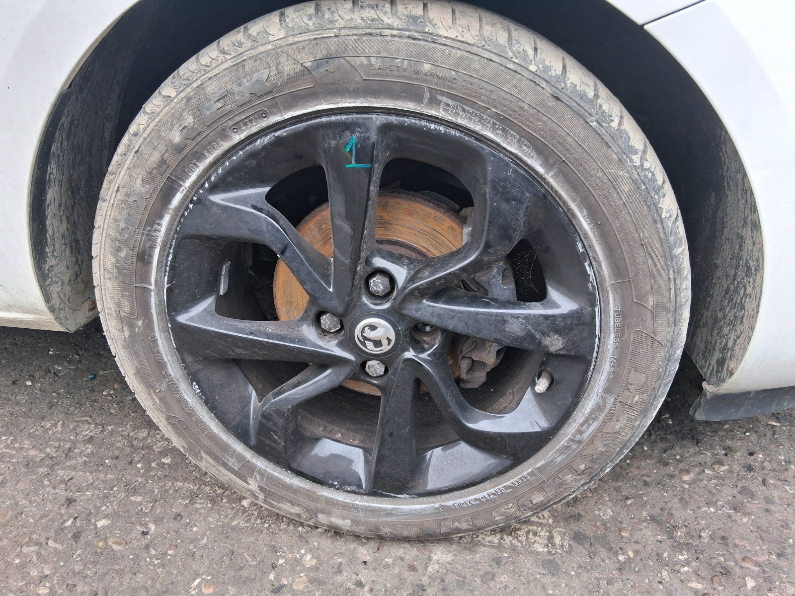 2019 VAUXHALL CORSA E 16 INCH ALLOY WHEEL WITH TYRE 195/55R16 REF 1