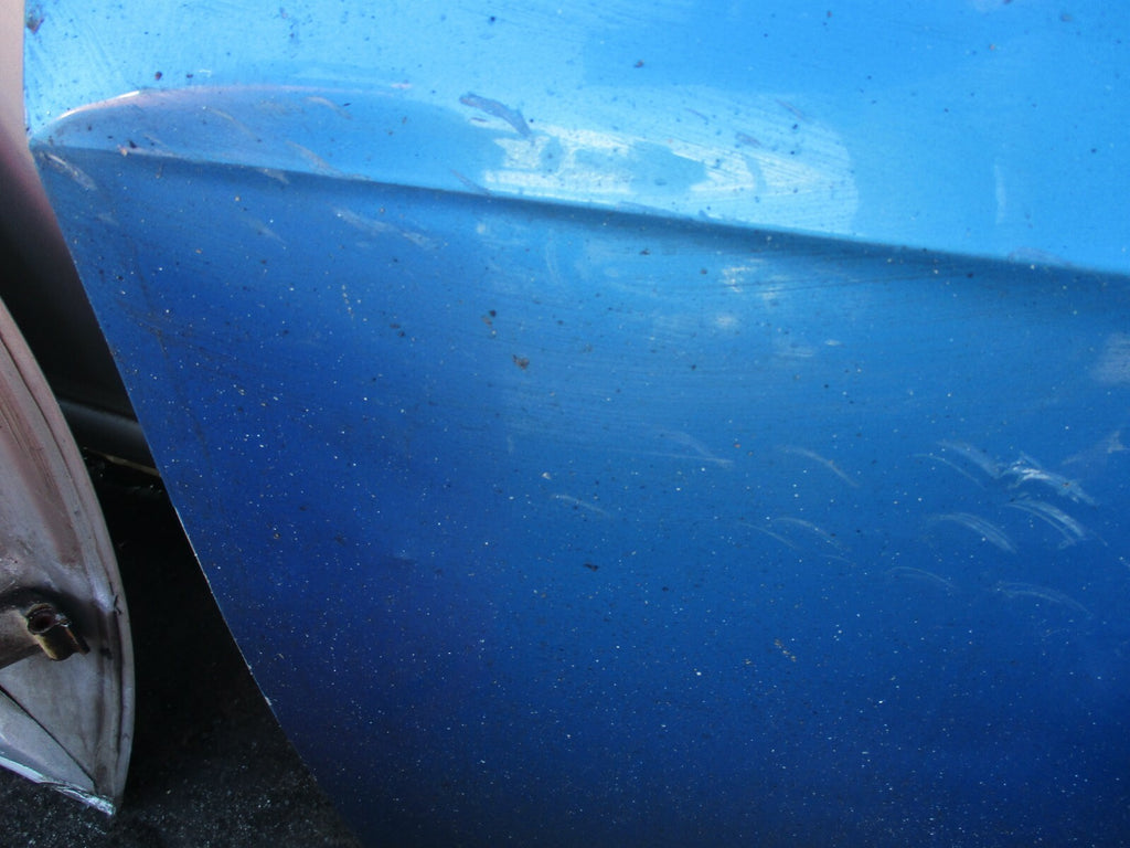 SEAT IBIZA 6J 3 DOOR NSF PASSENGER SIDE FRONT COMPLETE DOOR LW5N BLUE