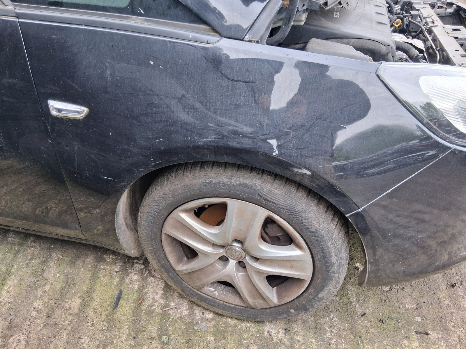 2014 VAUXHALL ZAFIRA C MK3 OS DRIVE SIDE WING PANEL CARBON FLASH METALIC 22C