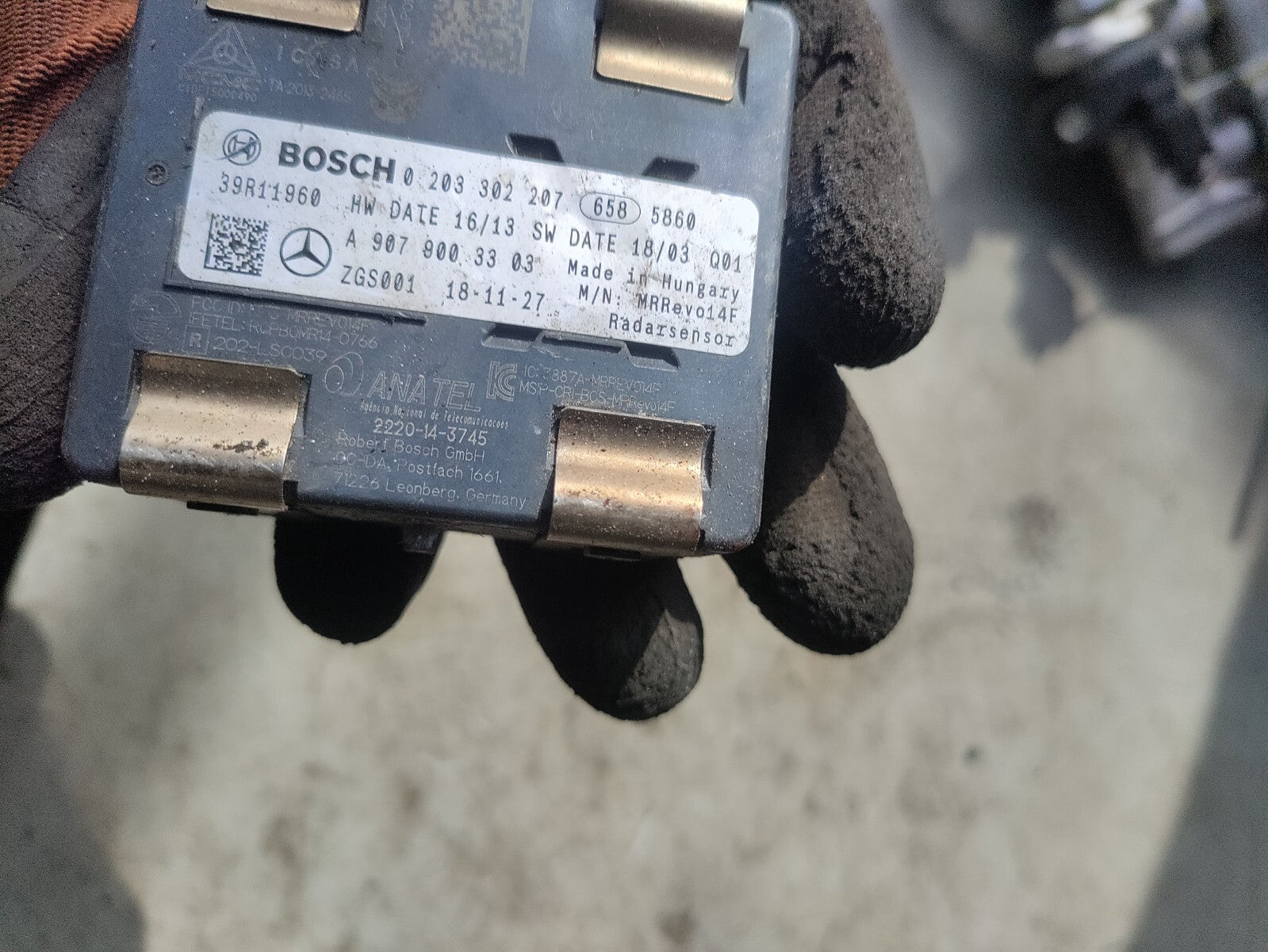 2020 MERCEDES BENZ SPRINTER W907 FRONT RADAR DISTANCE SENSOR A9079003303