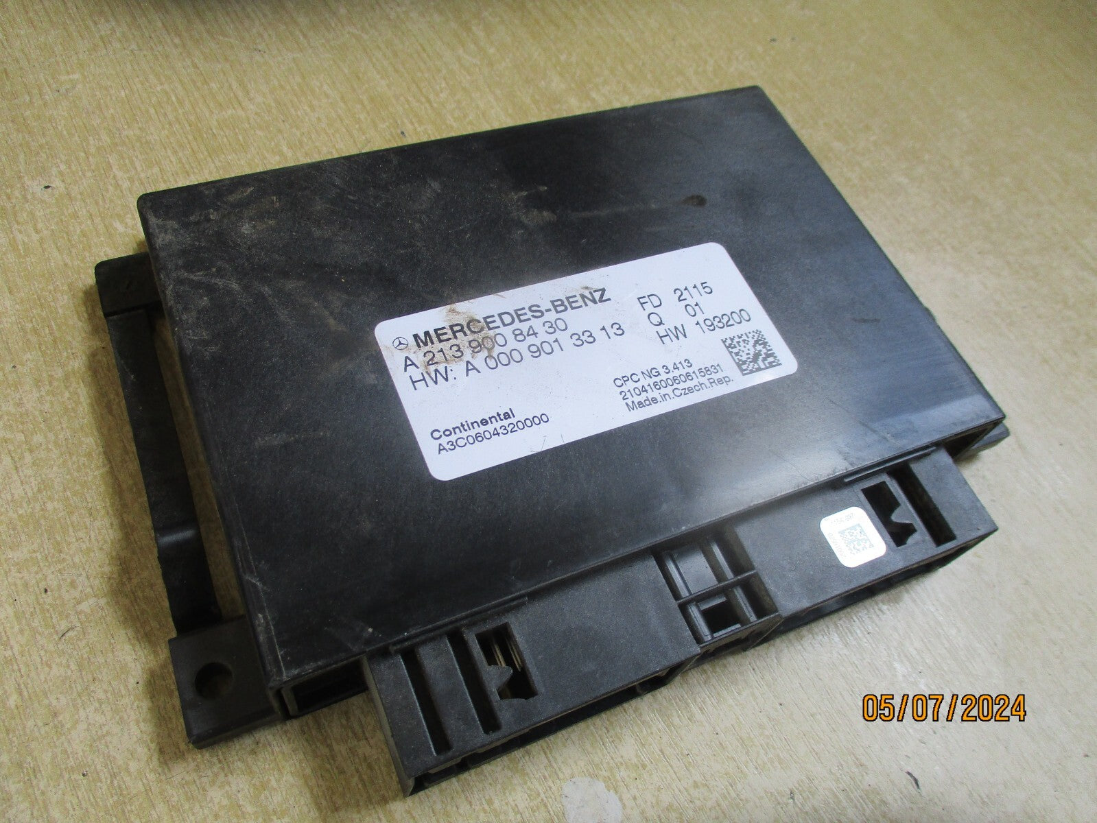 2022 MERCEDES BENZ SPRINTER W907 GEARBOX CONTROL MODULE A2139008430