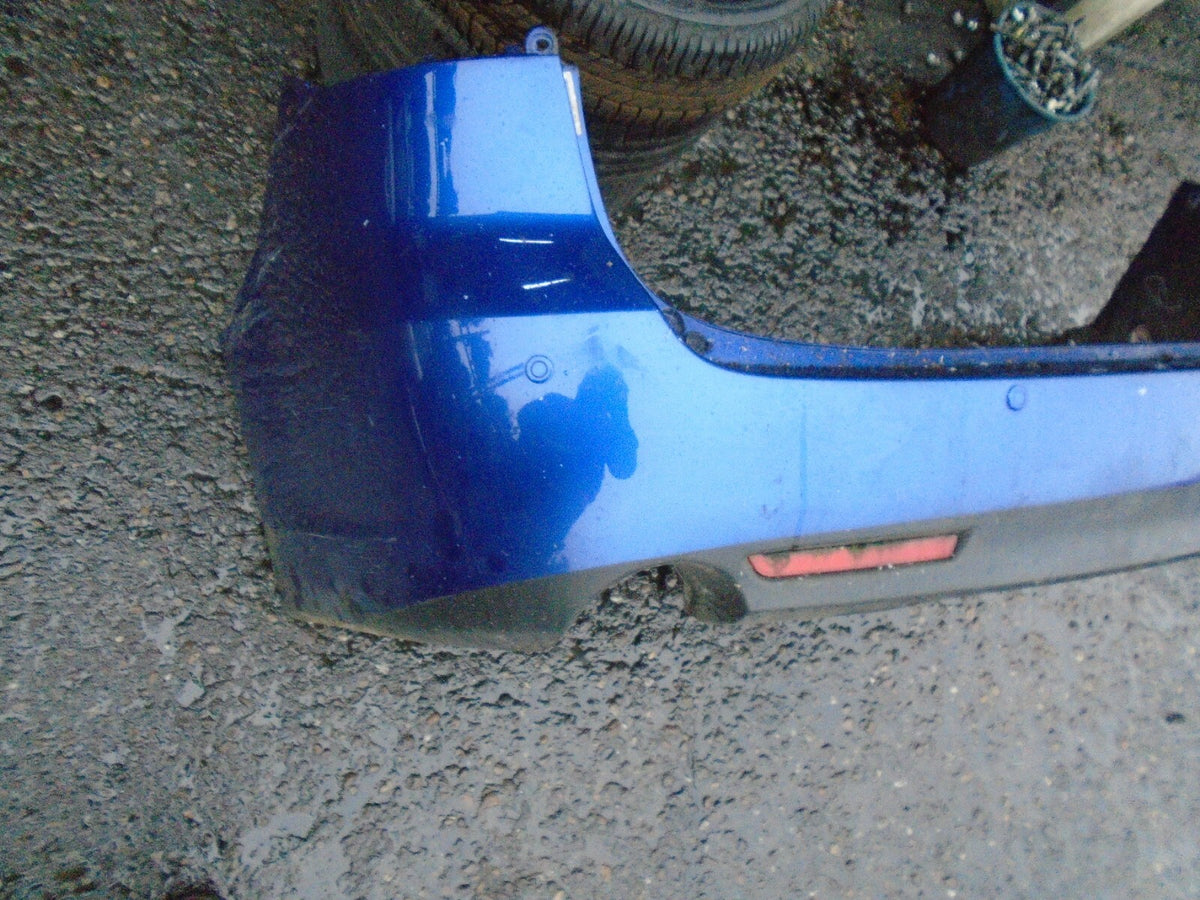 MAZDA 6 ESTATE 2009 COMPLETE REAR BACK PLASTIC BUMPER WITH REFLECTORS BLUE