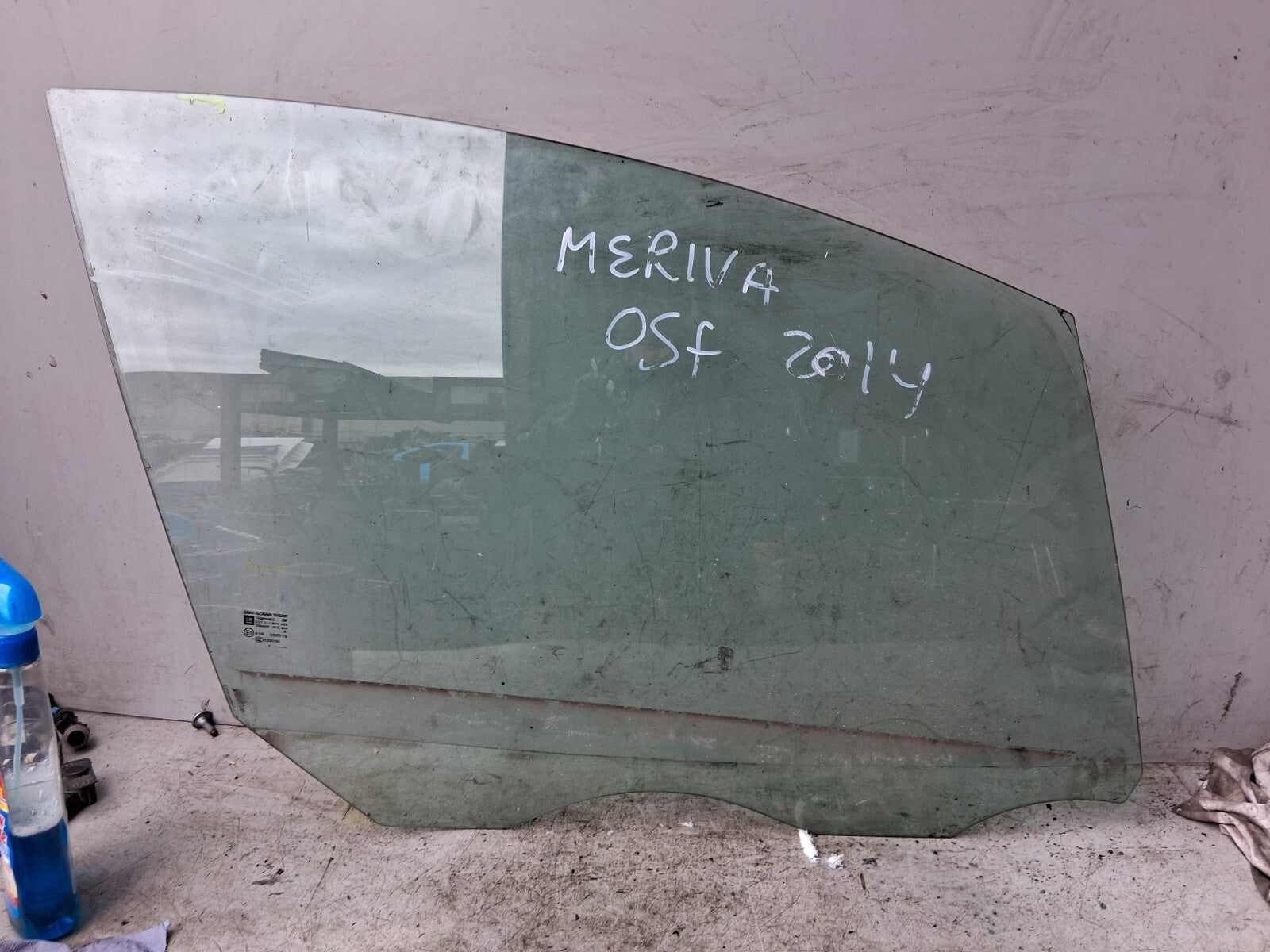 VAUXHALL MERIVA B 2014 OSF DRIVER SIDE FRONT RIGHT WINDOW GLASS 43R000016