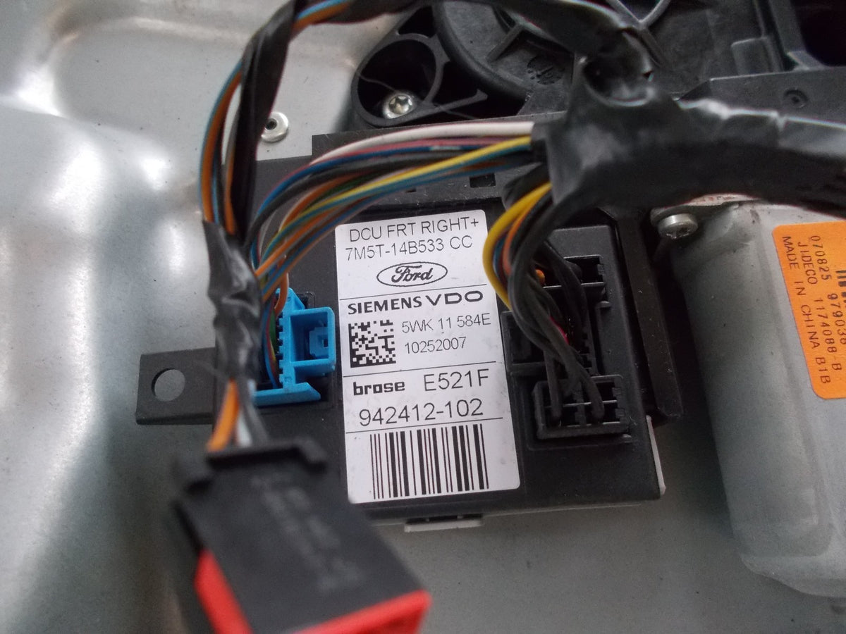 FORD C-MAX FRONT OS/ DRIVER SIDE WINDOW MOTOR REGULATOR MECHANISM 7M51R045H16A