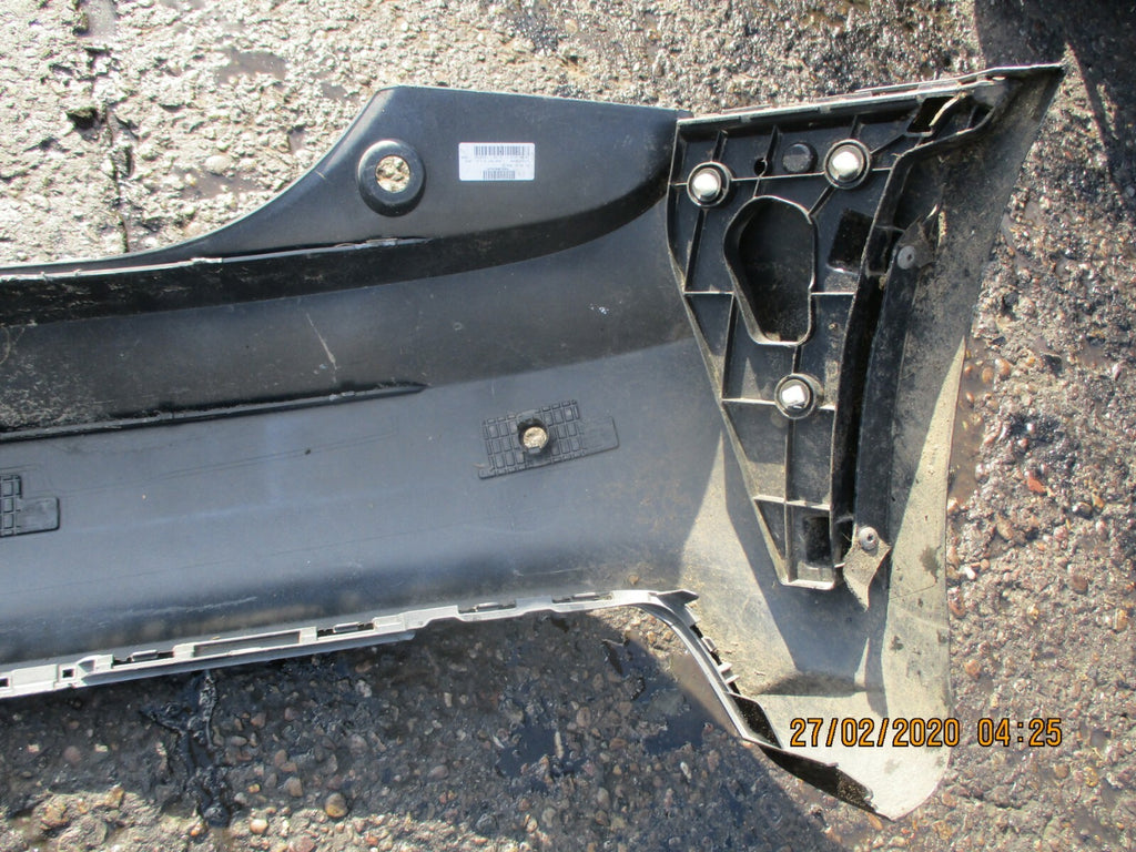 AUDI A1 8X 2018 REAR BACK PLASTIC BUMPER IN BLACK SCRATCHED