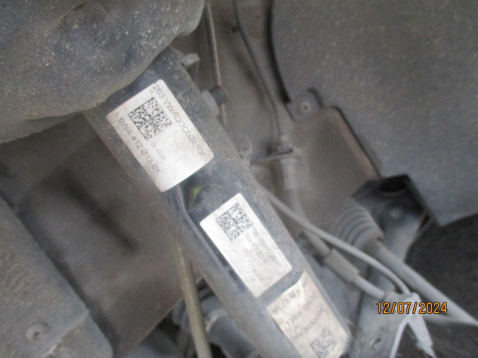 2023 VW VOLKSWAGEN GOLF MK8 1.5 PETROL NSF PASSENGER SHOCK ABSORBER 5WA413023N