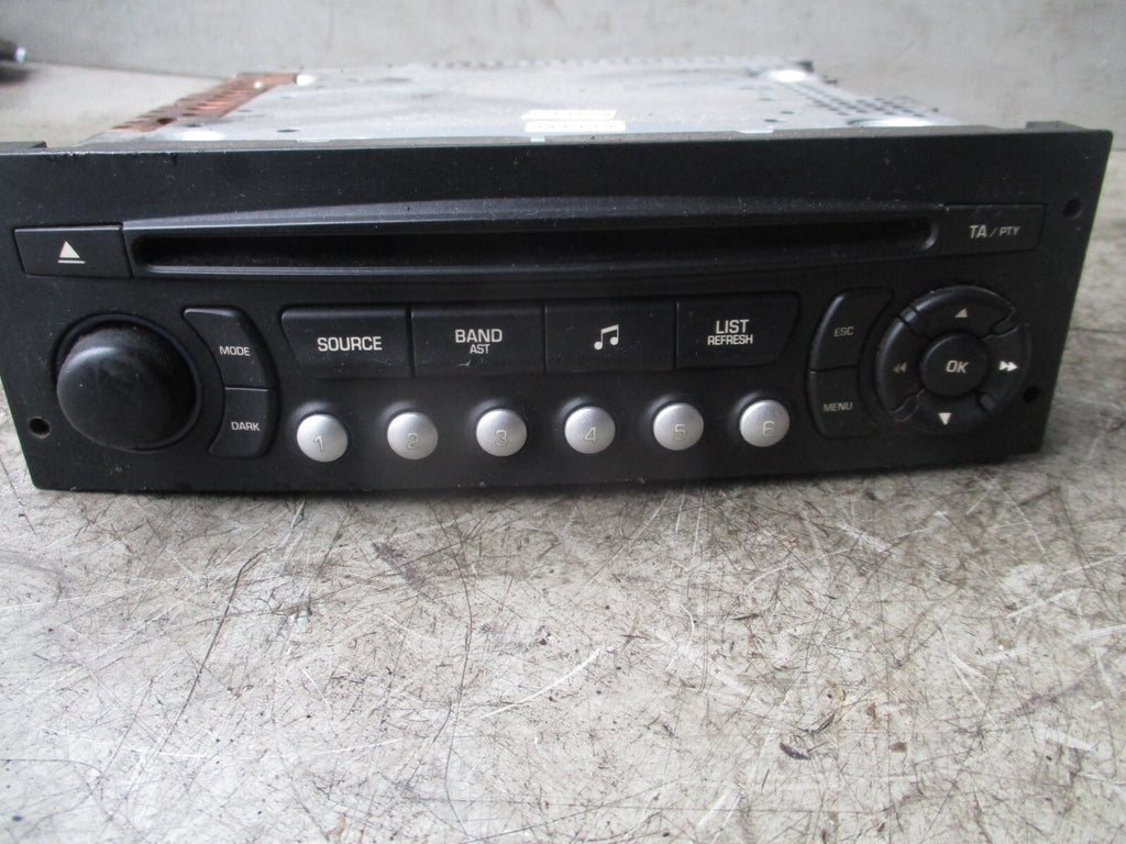 2007 PEUGEOT EXPERT MK2 CD RADIO MEDIA PLAYER UNIT 96643697XT