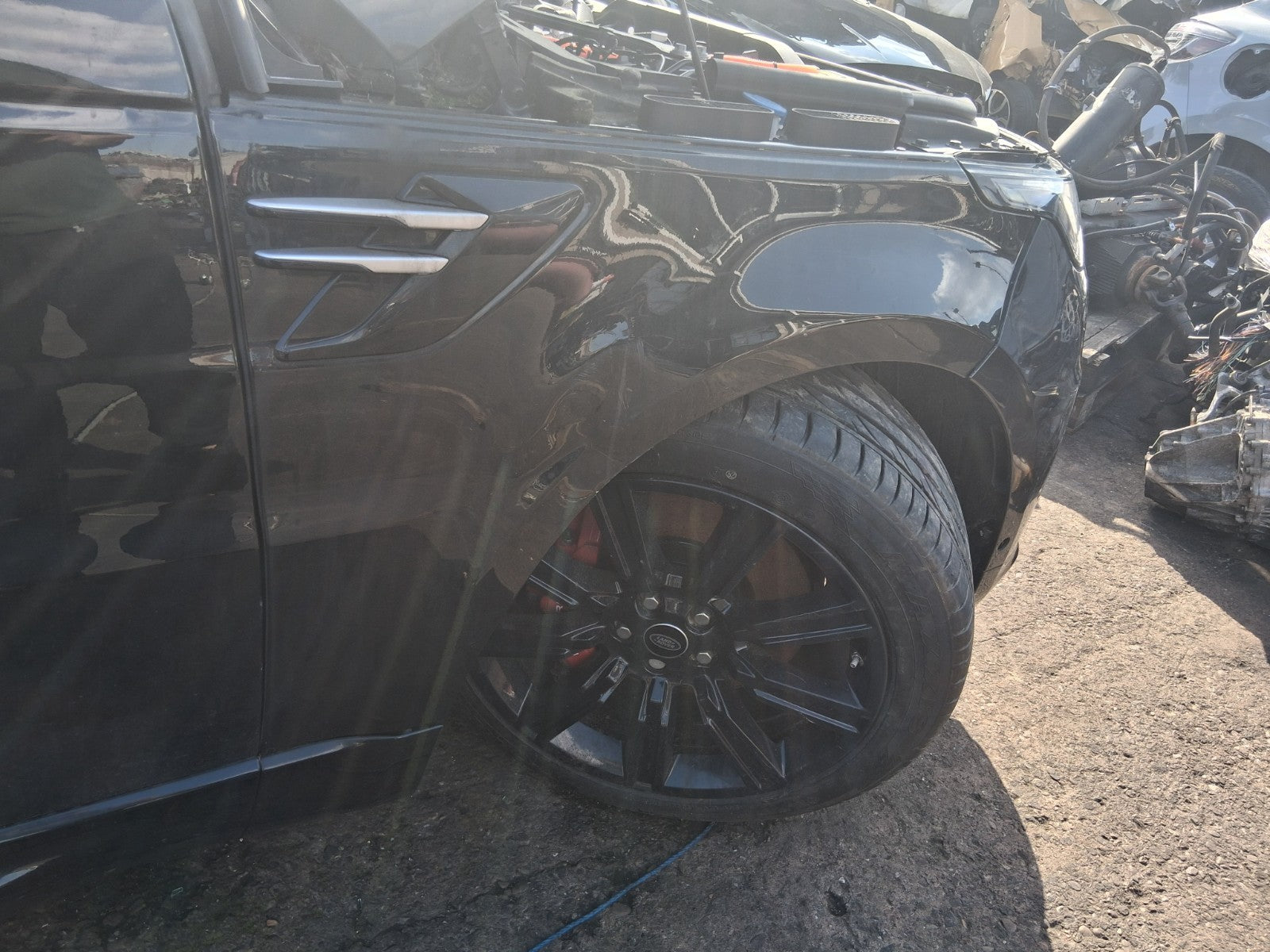 2021 LAND ROVER RANGE SPORT L494 AUTO BIO OSF DRIVER SIDE FRONT WING PANEL BLACK