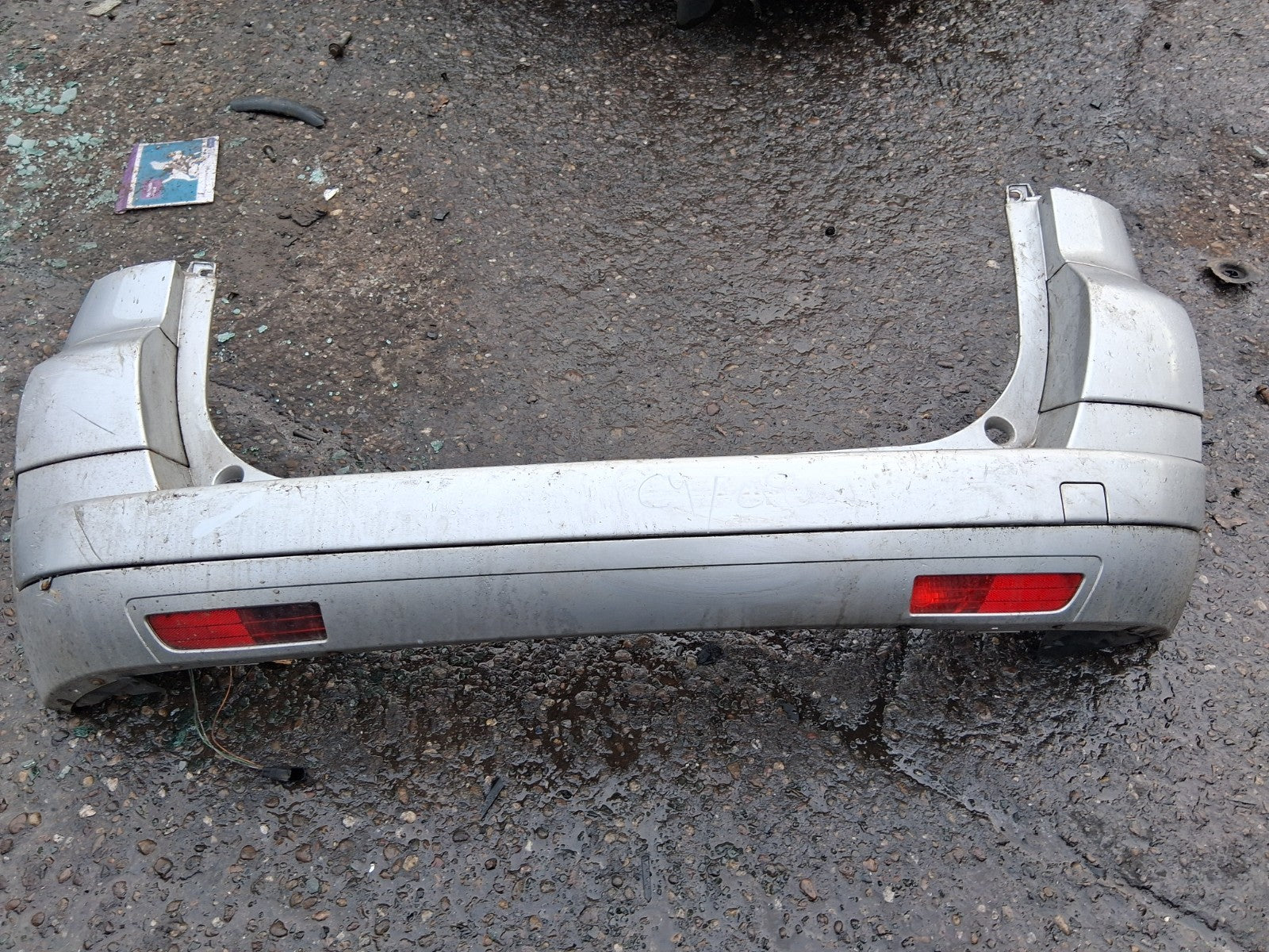 2008 CITROEN C4 PICASSO COMPLETE REAR BUMPER SILVER