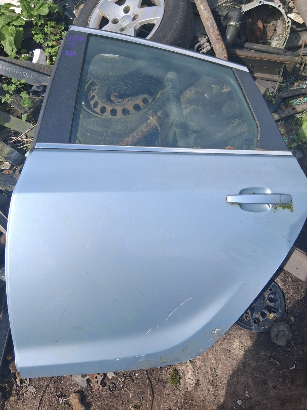2013 VAUXHALL ASTRA J HATCHBACK NSR PASSENGER SIDE REAR LEFT COMPLETE DOOR GREY