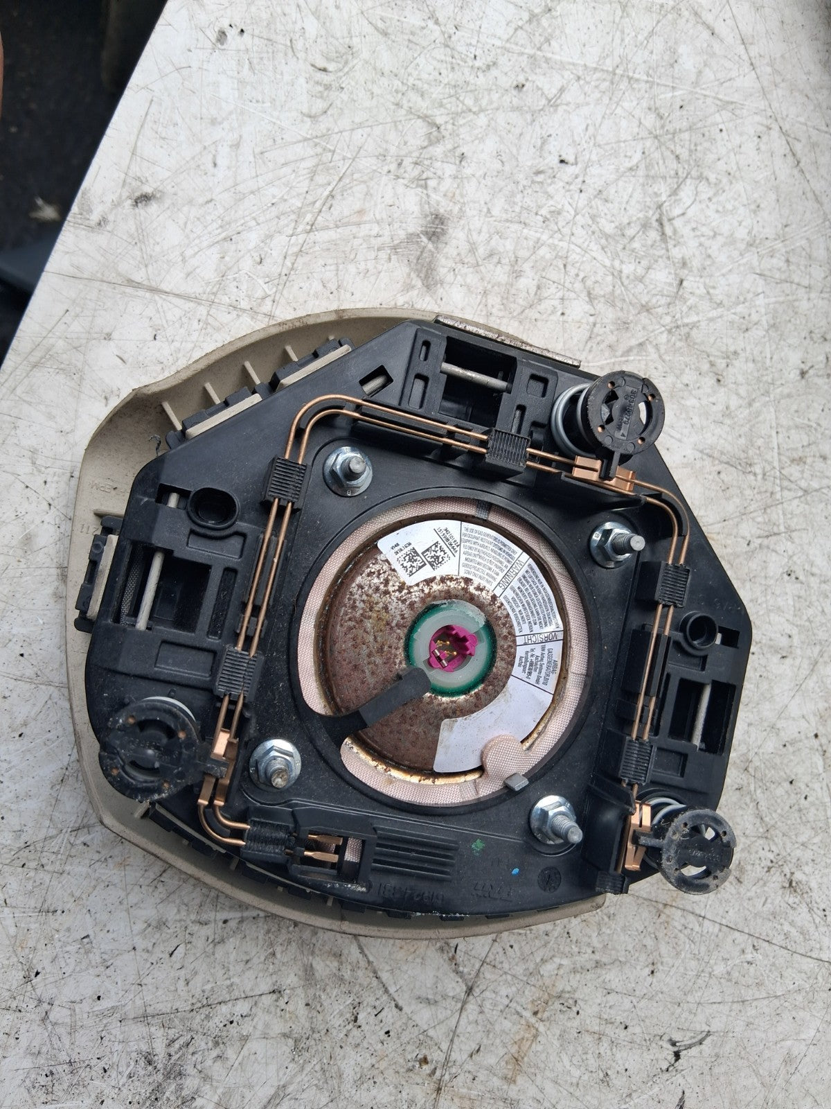 2015 FIAT 500 LOUNGE STEERING WHEEL AIRBAG AIR BAG 07356283230