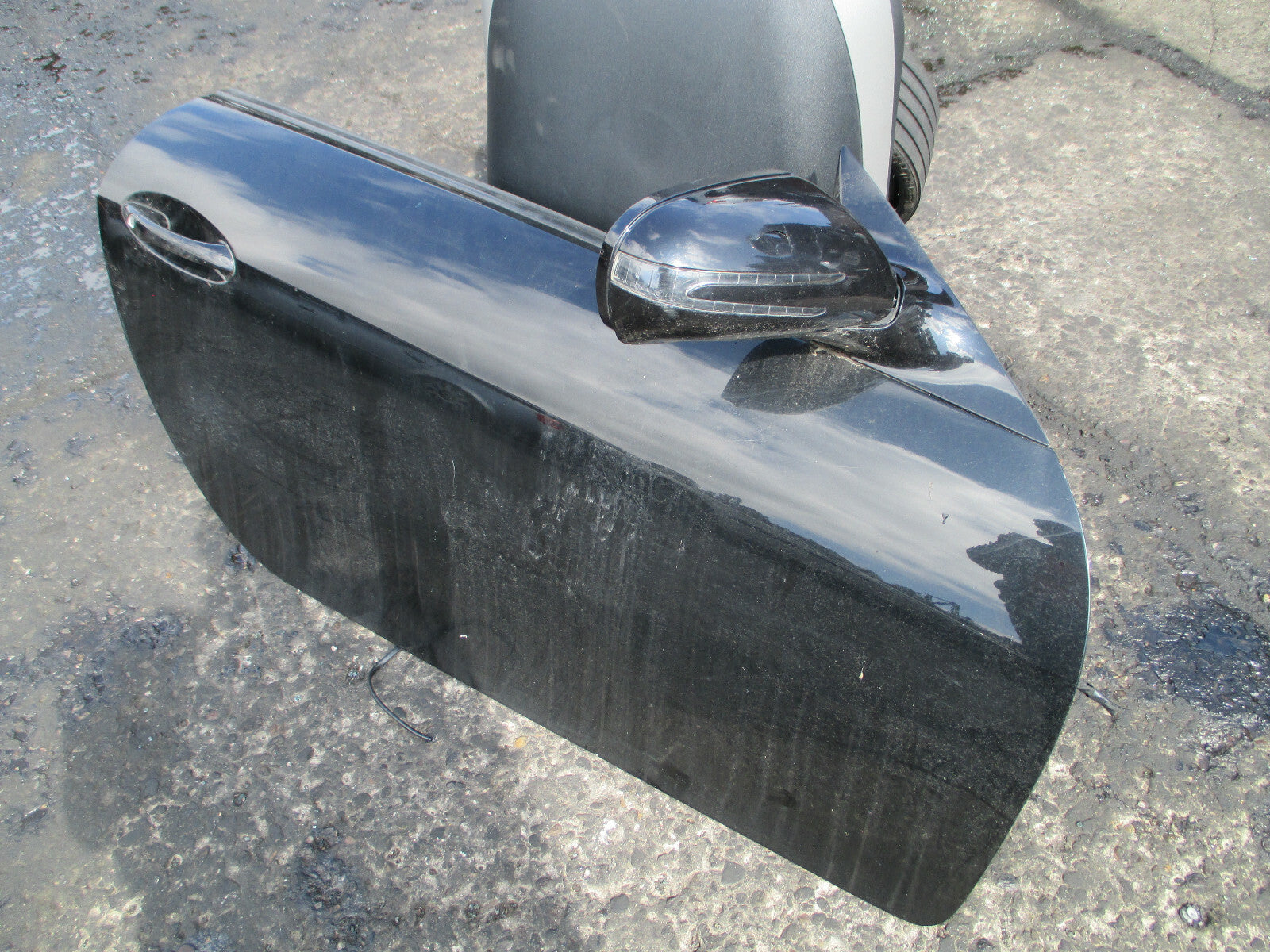 MERCEDES BENZ SLK 2010 3 DOOR OS DRIVER SIDE BARE DOOR BLACK