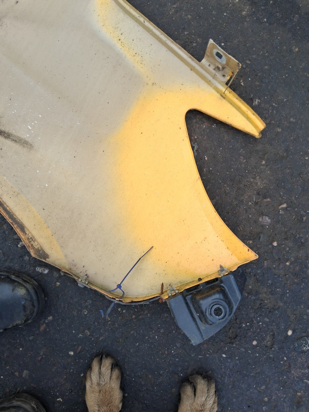 2019 MERCEDES SPRINTER W907 NSF PASSENGER SIDE FRONT LEFT WING PANEL ORANGE