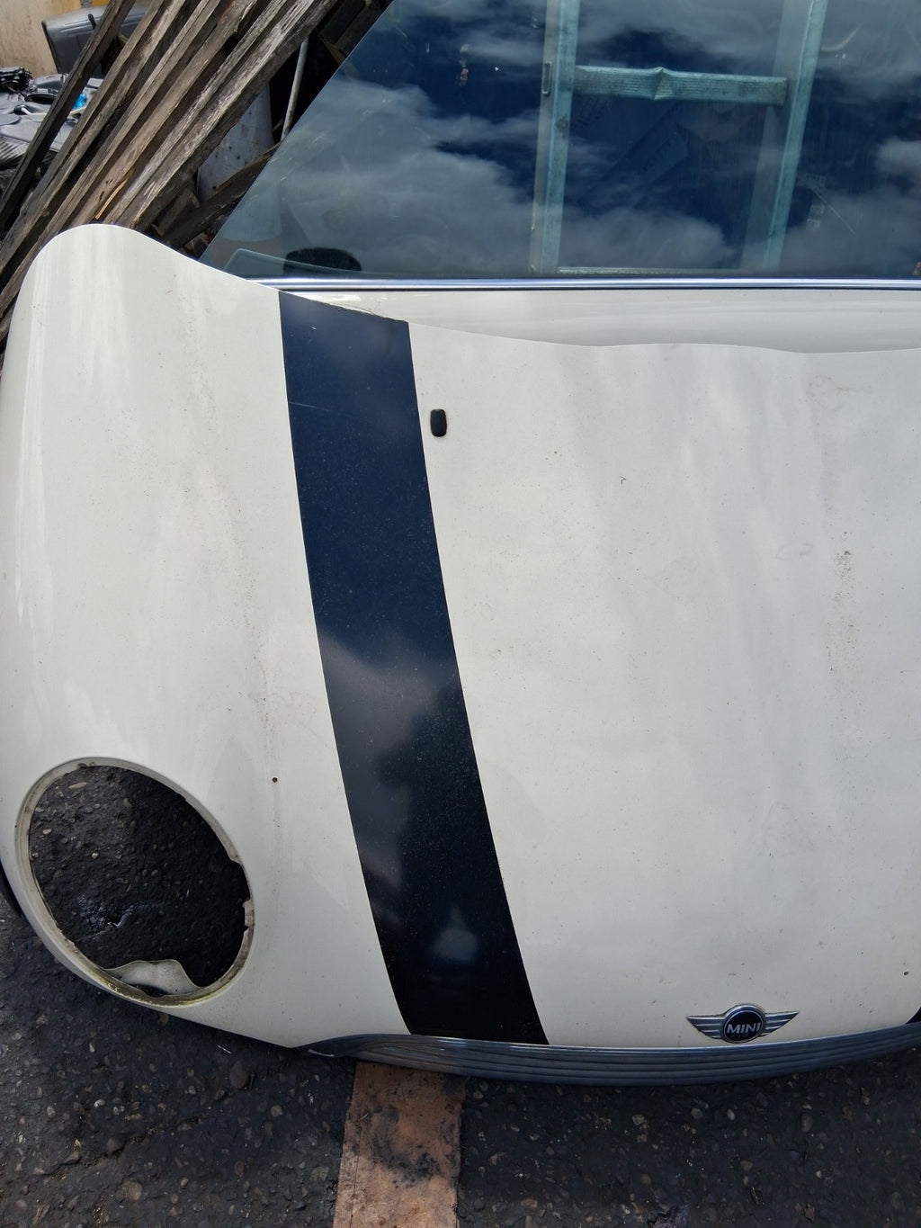 2003 BMW MINI COOPER R50 FRONT BONNET HOOD PANEL