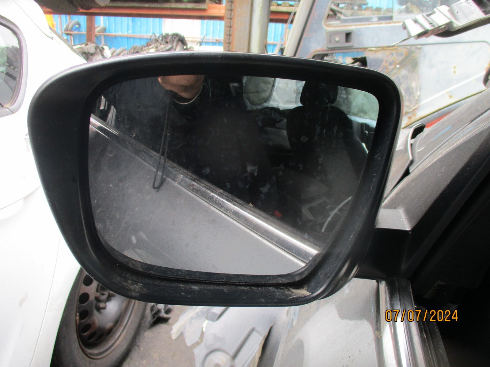 NISSAN QASHQAI J11 2014 NSF PASSENGER SIDE ELECTRIC WING MIRROR GREY MET KAD