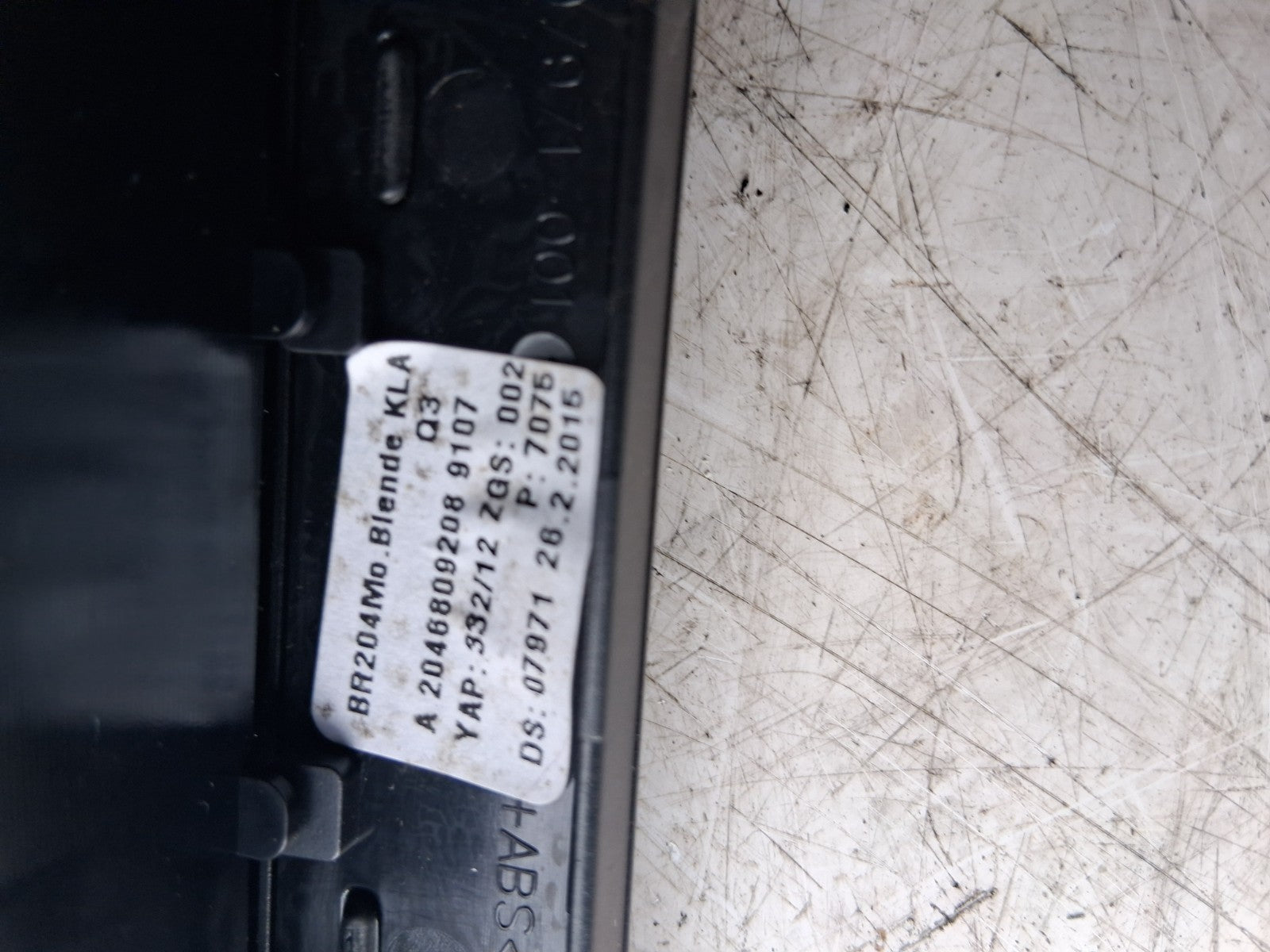2014 MERCEDES BENZ W204 C AIR VENT WITH TRIM 08065000
