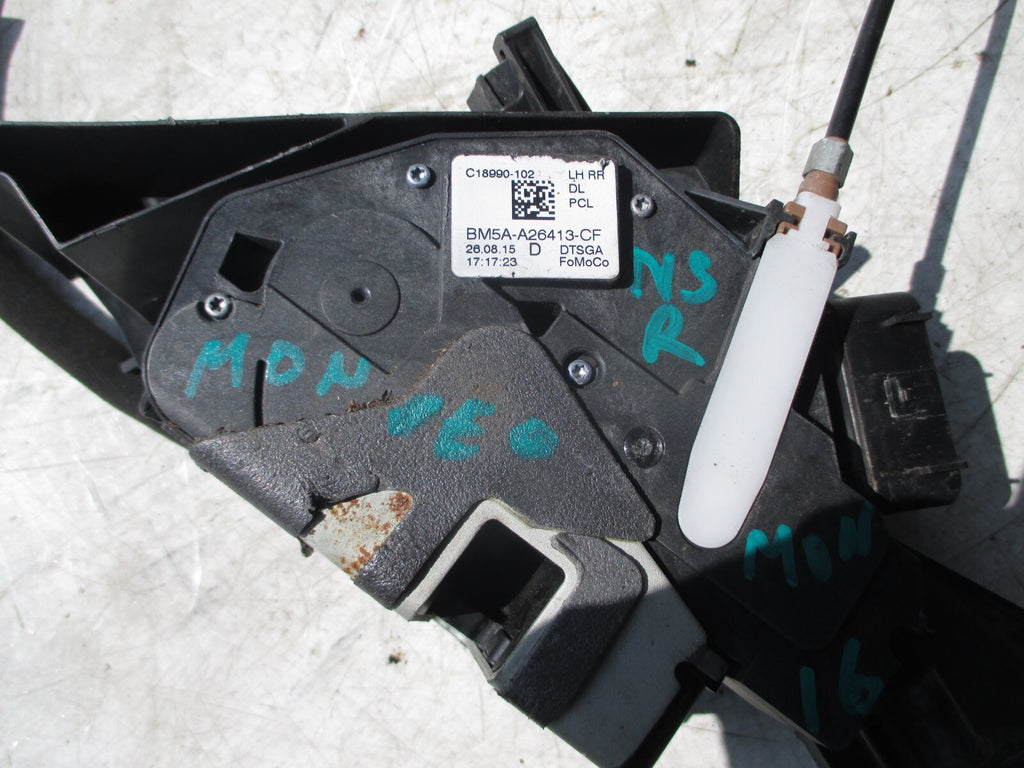 FORD MONDEO MK5 2016 NSR PASSENGER REAR DOOR LOCK MECH MECHANISM BM5A-A26413-CF
