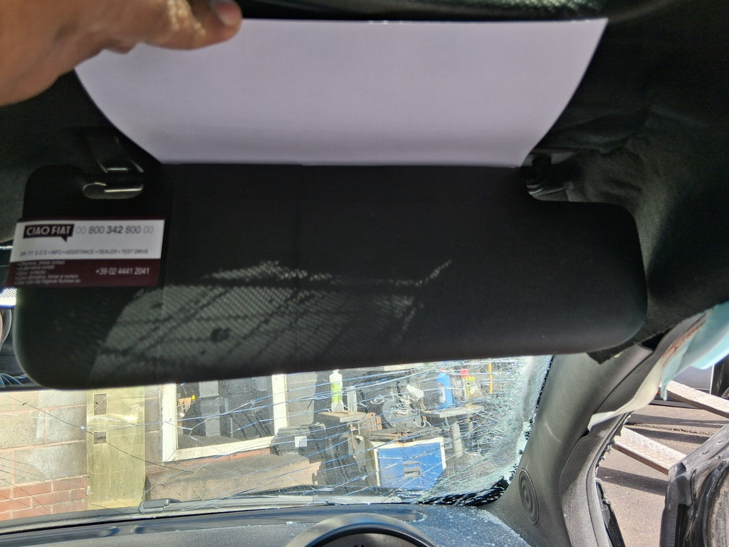2025 FIAT 500 MHEV OSF DRIVER SIDE FRONT RIGHT SUN VISOR SHADE