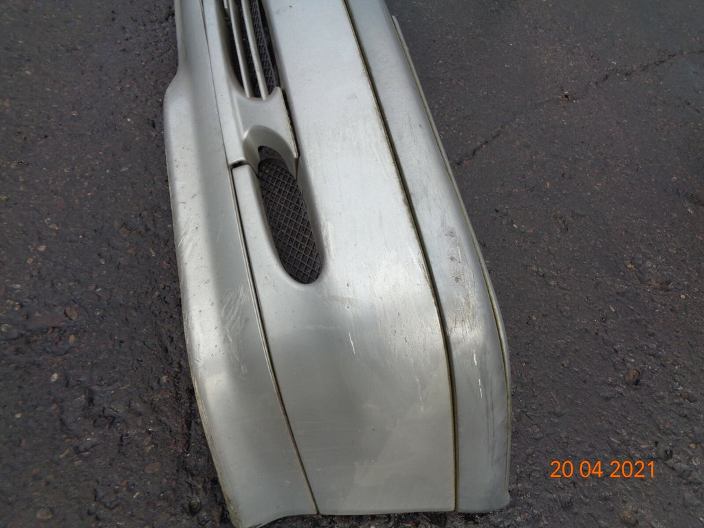 MERCEDES C CLASS 2002 COMPLETE FRONT BUMPER SILVER