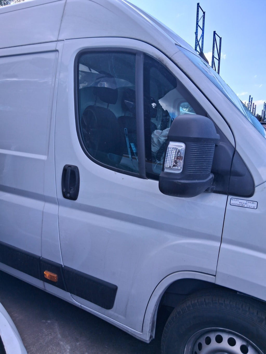 2025 CITROEN RELAY MK3 OSF DRIVER SIDE FRONT BARE DOOR WHITE