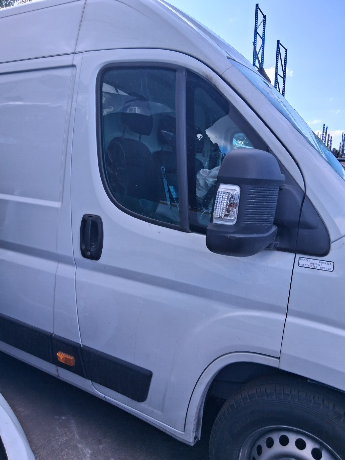 2025 CITROEN RELAY MK3 OSF DRIVER SIDE FRONT BARE DOOR WHITE