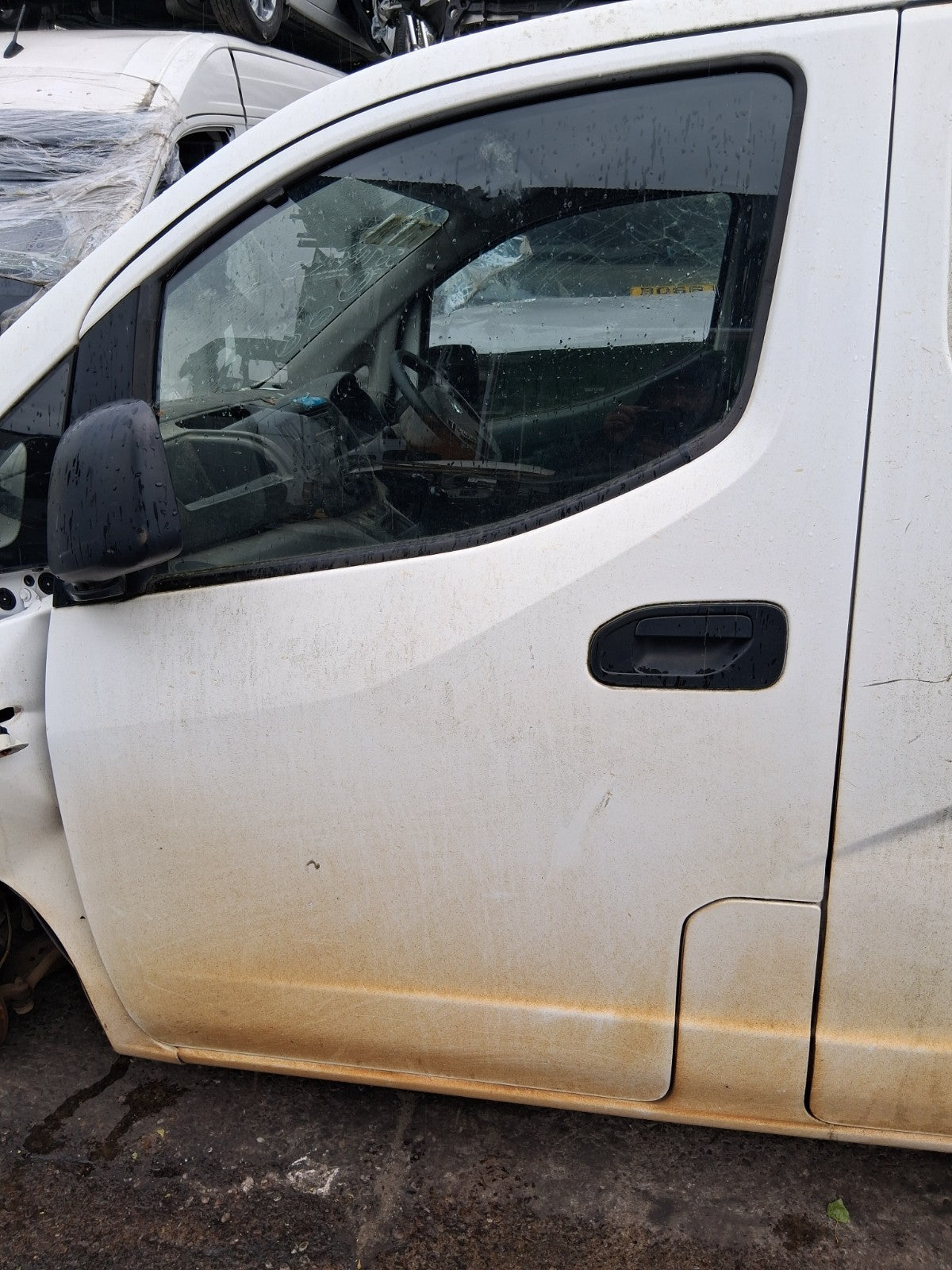 2018 NISSAN NV200 NSF PASSENGER SIDE FRONT LEFT BARE DOOR WHITE
