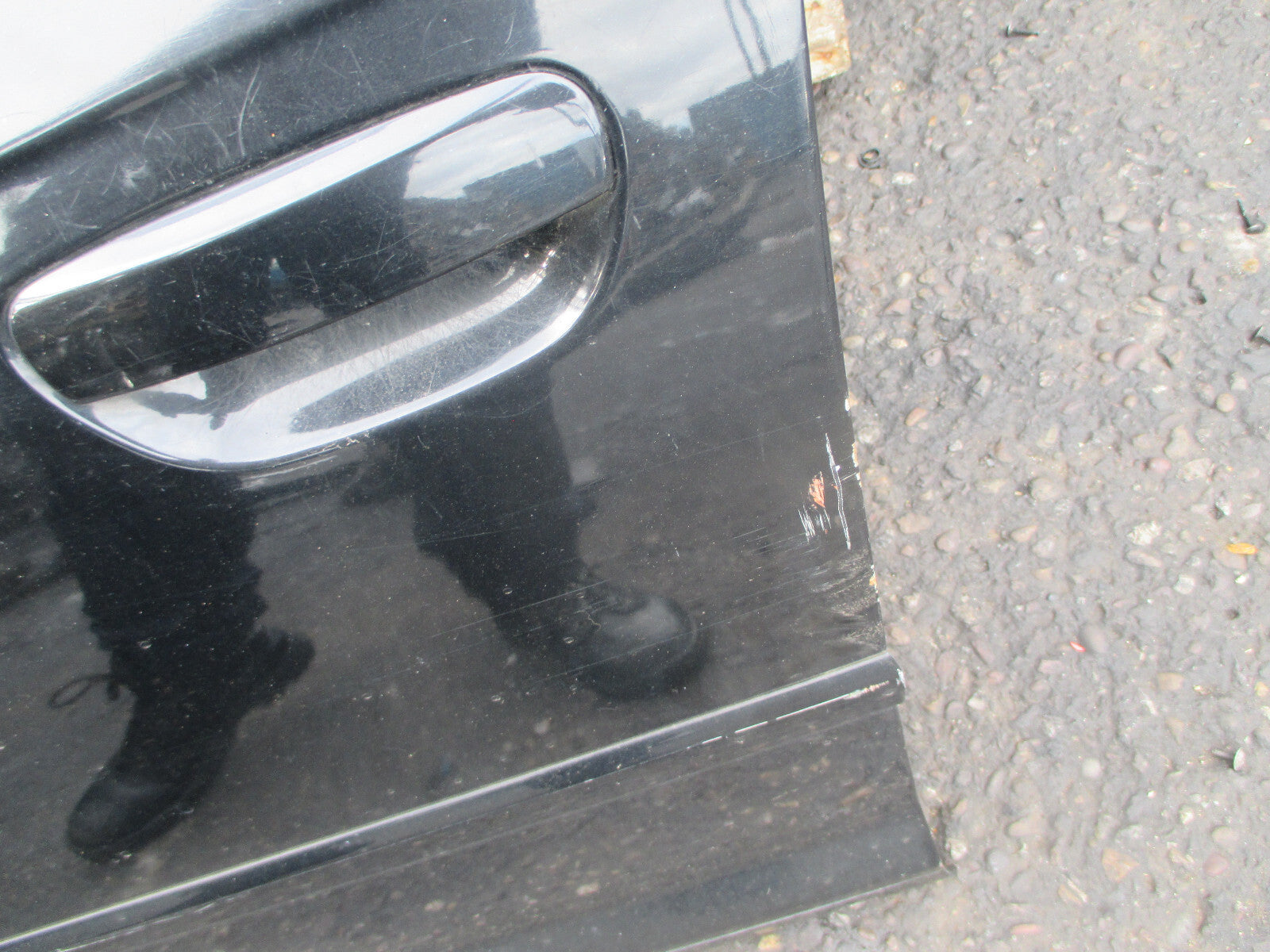 AUDI A3 8P 2005 NSF PASSENGER SIDE FRONT COMPLETE DOOR BLACK