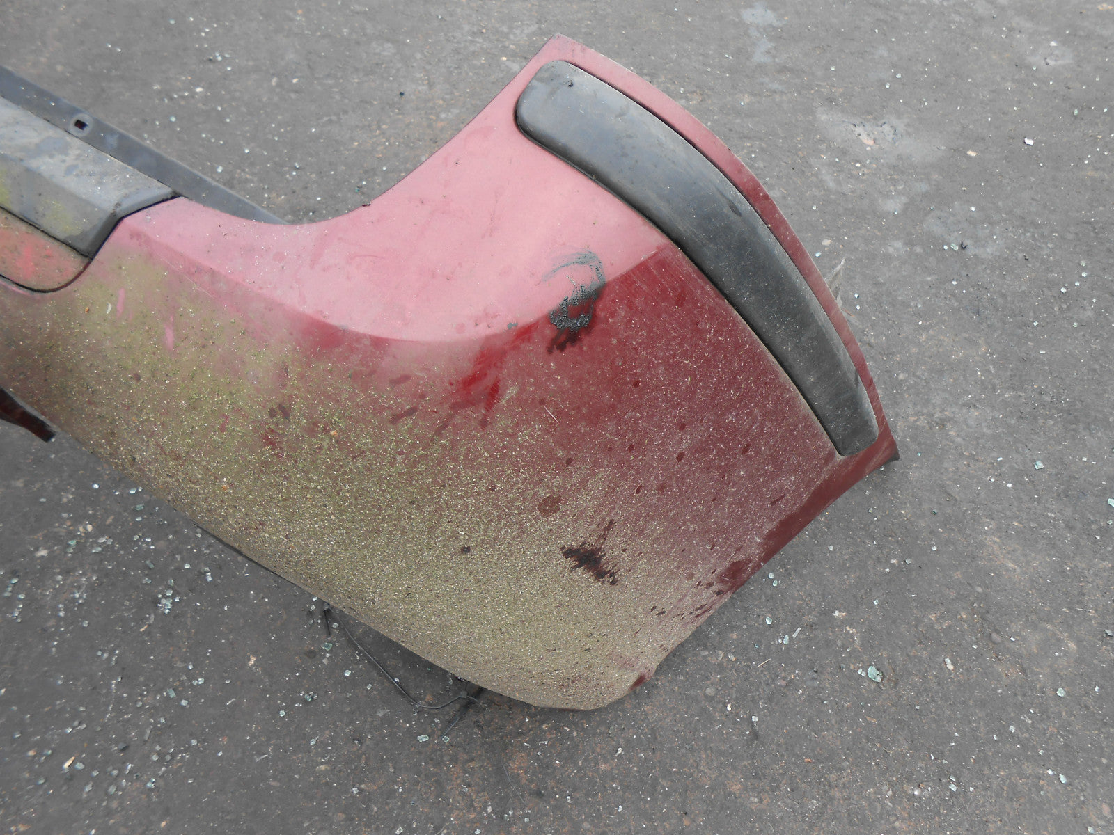 FIAT ULYSSE 2003 MK2 COMPLETE REAR BUMPER BURGUNDY