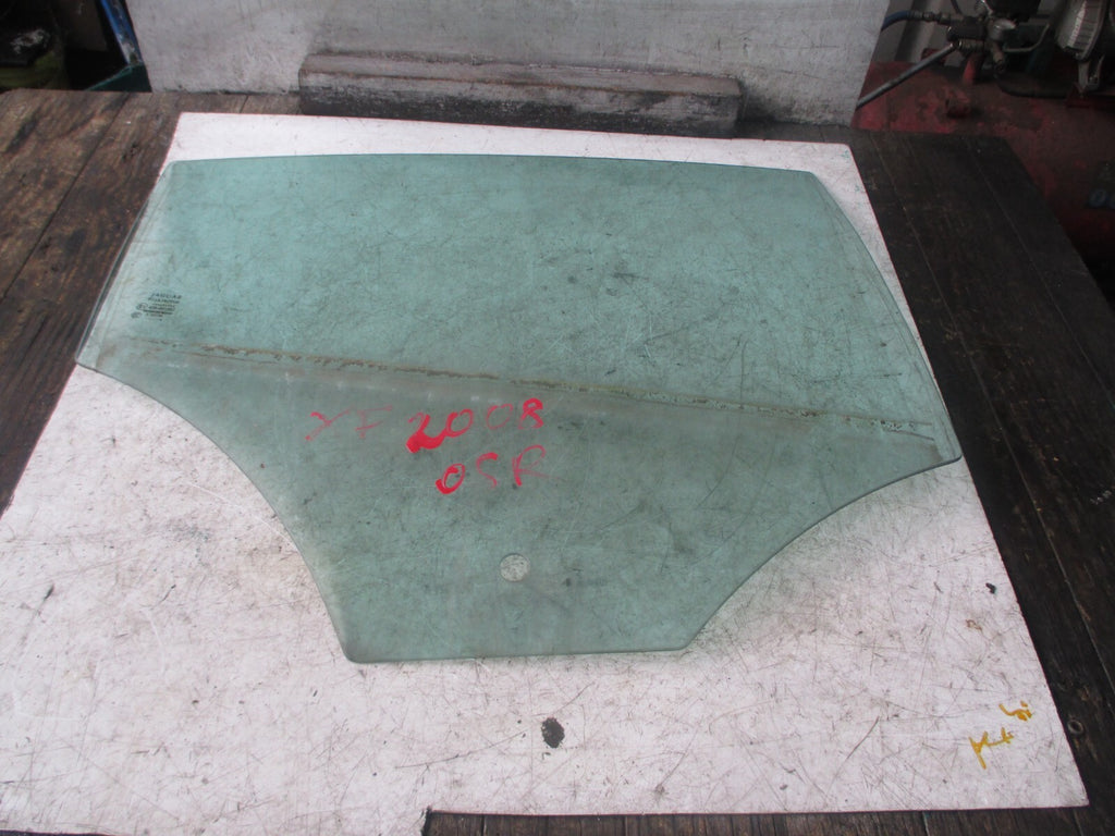 JAGUAR XF 2008 5 DOOR OSR DRIVER SIDE REAR DOOR WINDOW GLASS