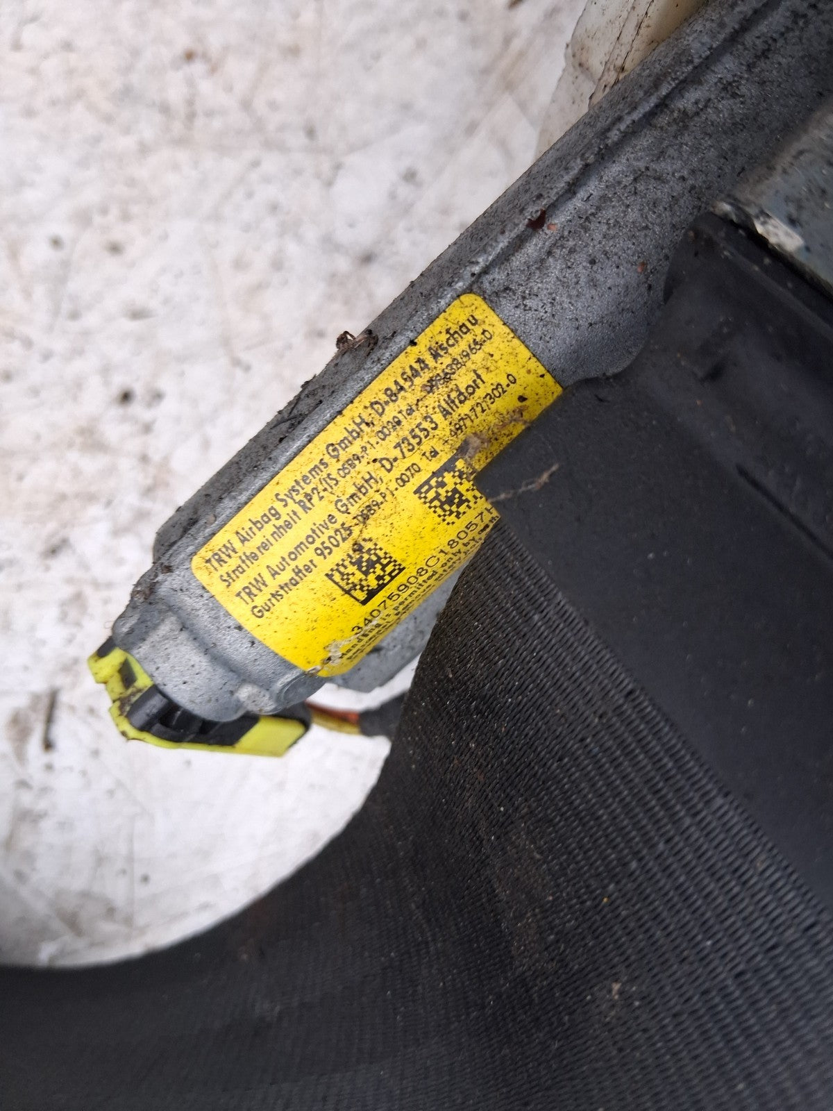 2012 CITROEN DS3 FRONT NSF PASSENGER SIDE FRONT LEFT SEAT BELT 34054704