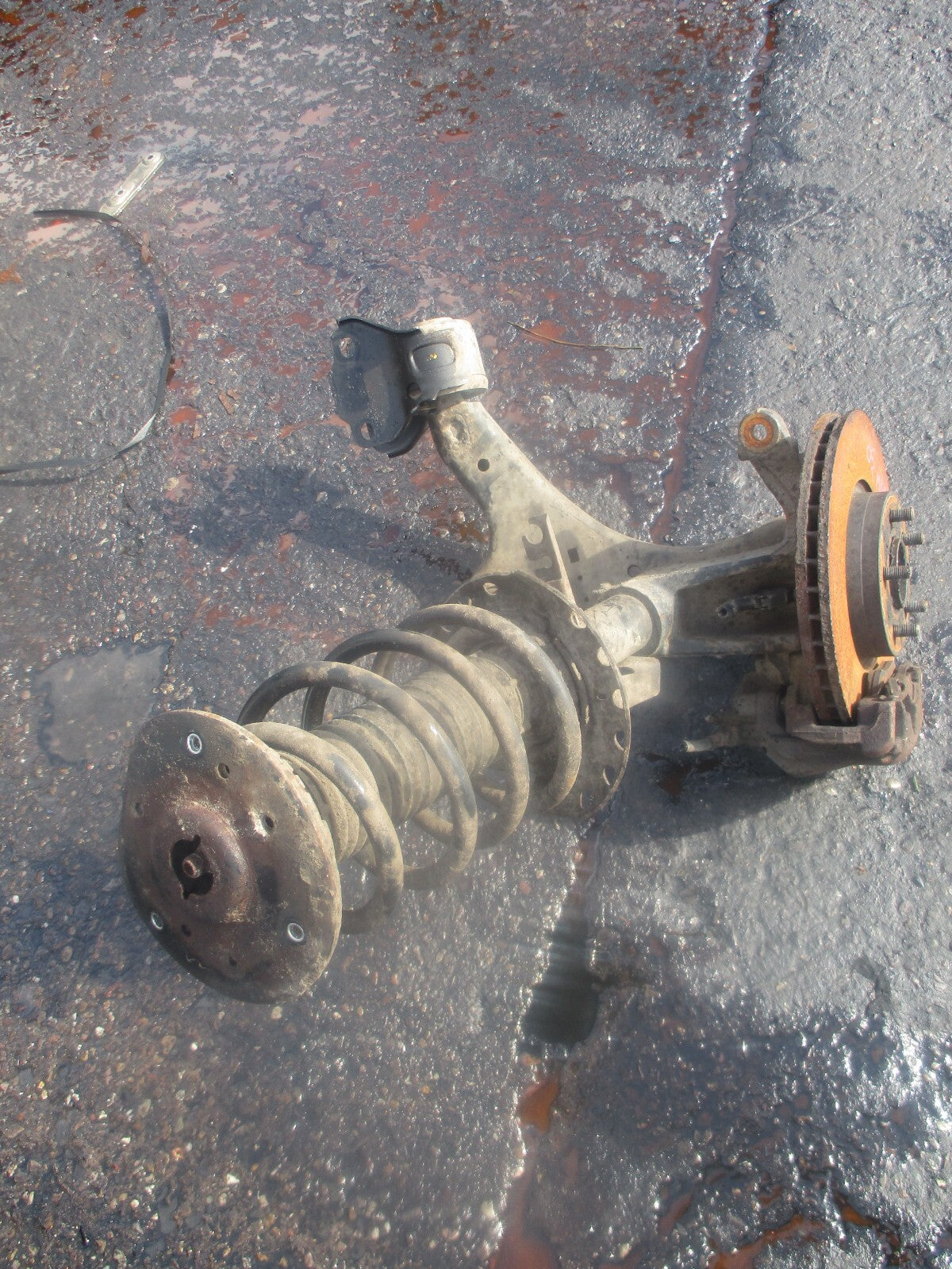 FORD MONDEO MK4 2014 2.0 DIESEL AUTO OSF DRIVER SIDE FRONT LEG CALIPER SHOCK HUB