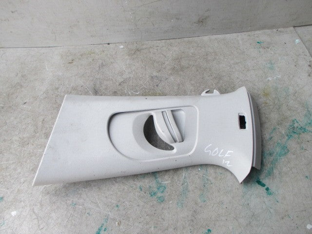 2012 VW GOLF MK7 NSF PASSENGER SIDE FRONT B PILLAR TRIM 5G4868311