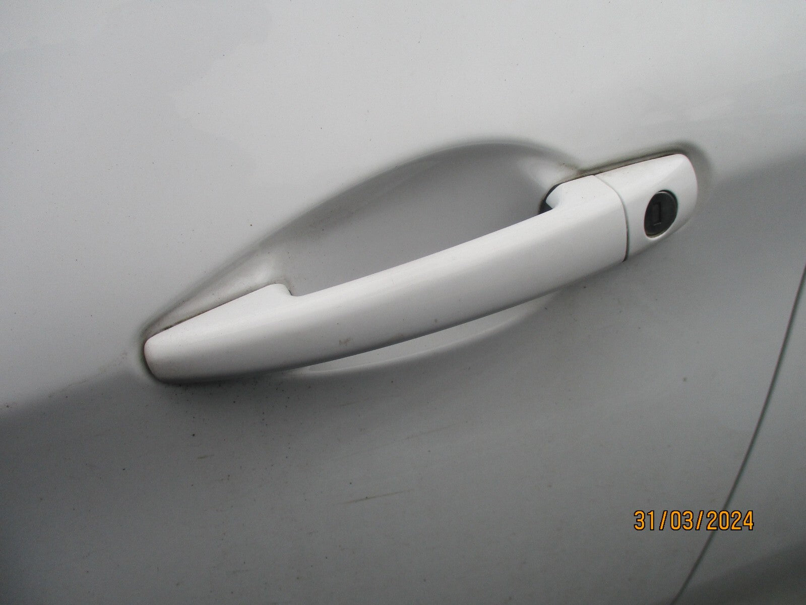 PEUGEOT 208 2016 3 DOOR NS PASSENGER SIDE EXTERIOR DOOR HANDLE BIANCA WHITE EWP