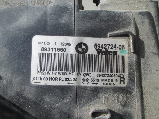 2005 BMW 3 SERIES E90 OSF DRIVER SIDE FRONT HEADLIGHT 89311660