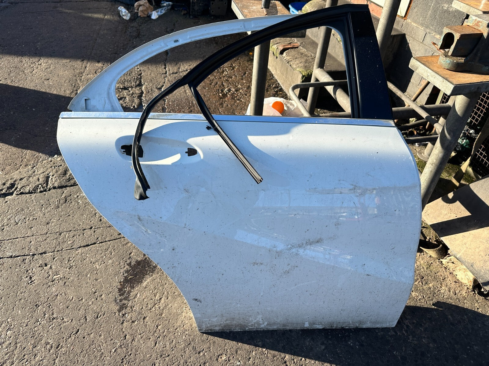 MERCEDES BENZ A CLASS W176 2016 OSR DRIVER SIDE REAR BARE DOOR ALPINE WHITE