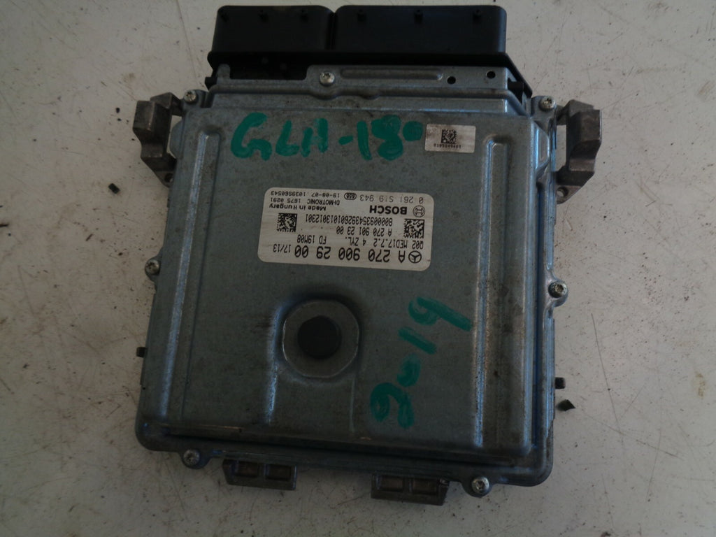 MERCEDES BENZ GLA 180 2019 1.3 PETROL ECU ENGINE CONTROL MODULE UNIT A2709002900