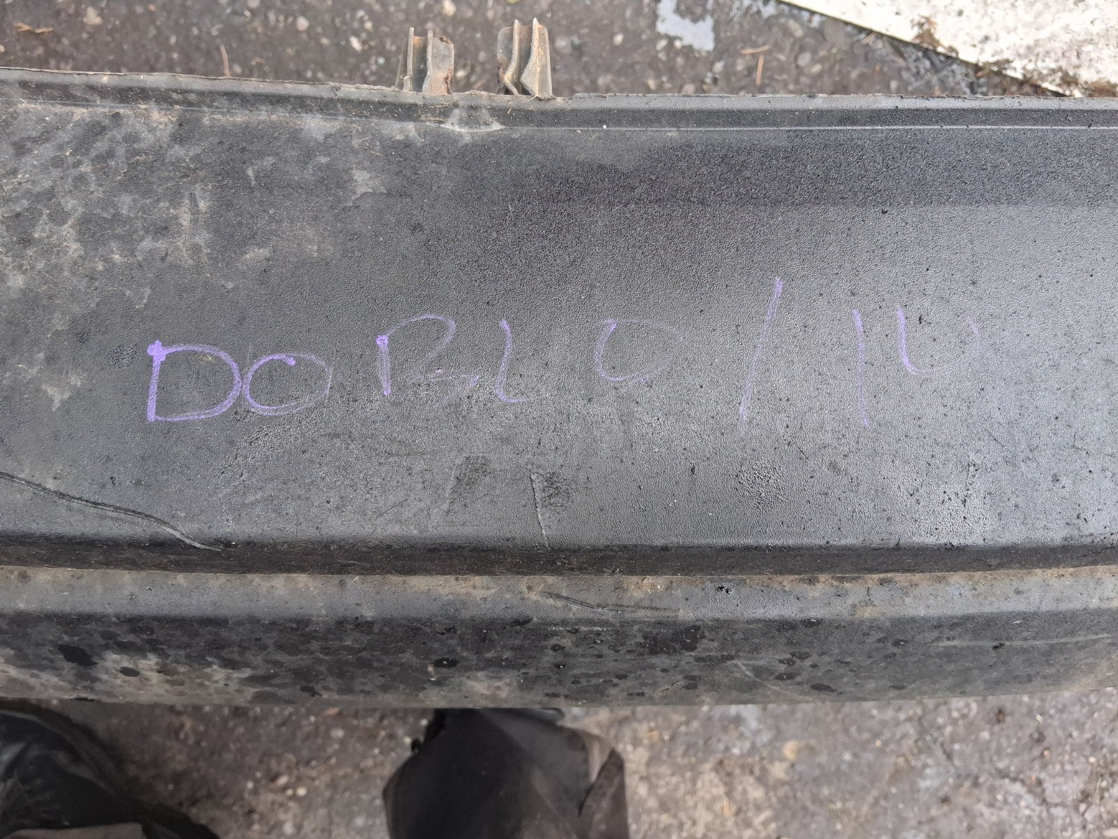 2013 FIAT DOBLO MK2 COMPLETE REAR BUMPER BLACK