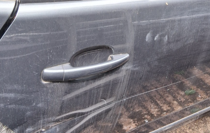2012 PEUGEOT 3008 MK1 OSR DRIVER SIDE EXTERIOR DOOR HANDLE GRIS SHARK KTPD