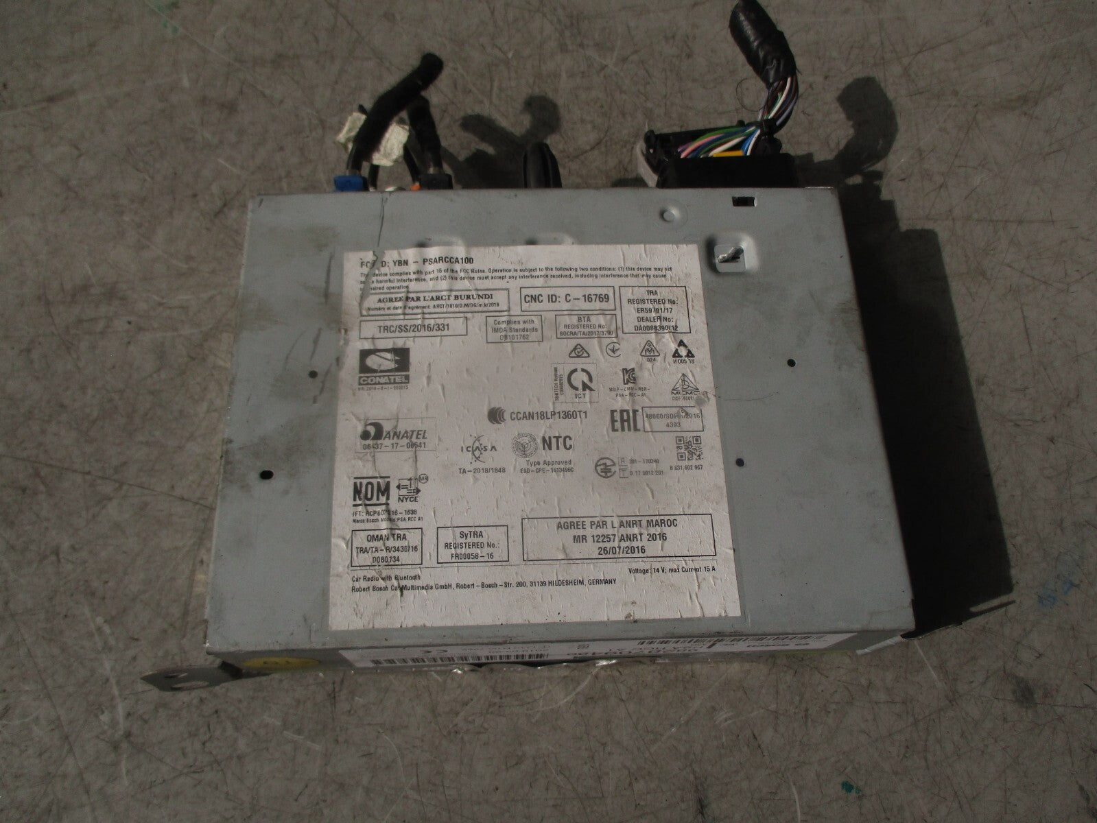 2021 CITROEN C3 MK3 STEREO RADIO SAT NAV CONTROL HEAD UNIT 9828709480