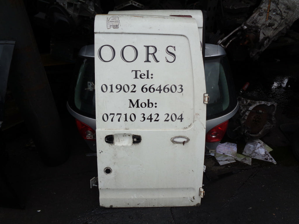 FORD TRANSIT CONNECT VAN MK1 2005 OSR DRIVER SIDE REAR BACK LOADING DOOR WHITE