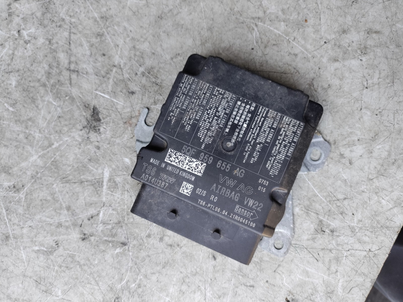 SEAT IBIZA MK5 2020 AIRBAG ECU CONTROL MODULE UNIT 5QF959655