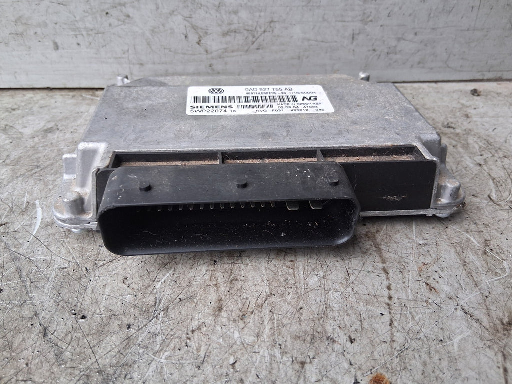 VW VOLKSWAGEN TOUAREG 2005 GEARBOX CONTROL MODULE UNIT 0AD927755AB